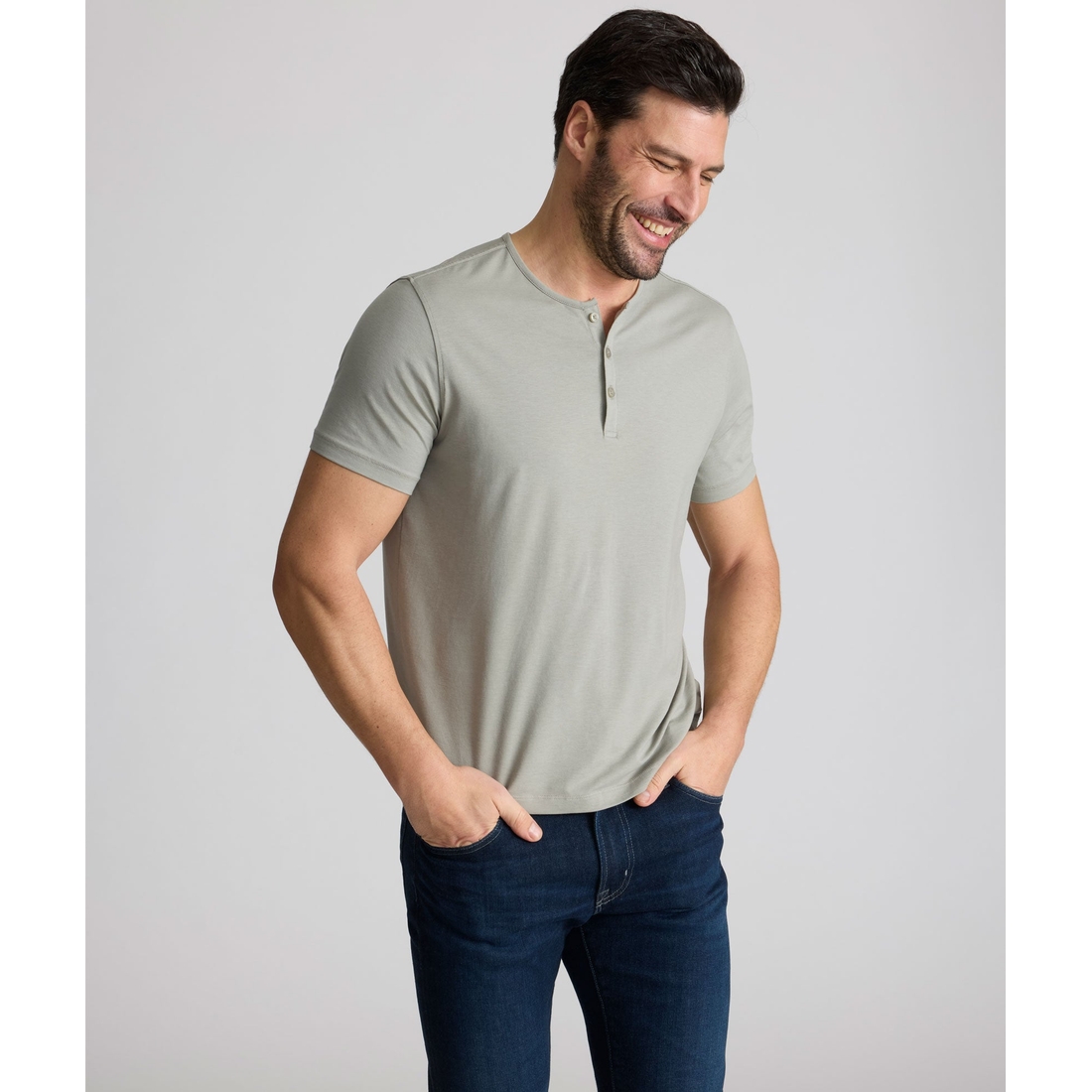 Untuckit EcoSoft™ Short-Sleeve Henley