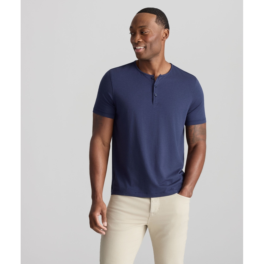 Untuckit EcoSoft™ Short-Sleeve Henley