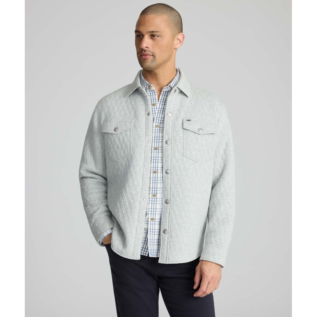 Untuckit Quilted Shirt Jacket