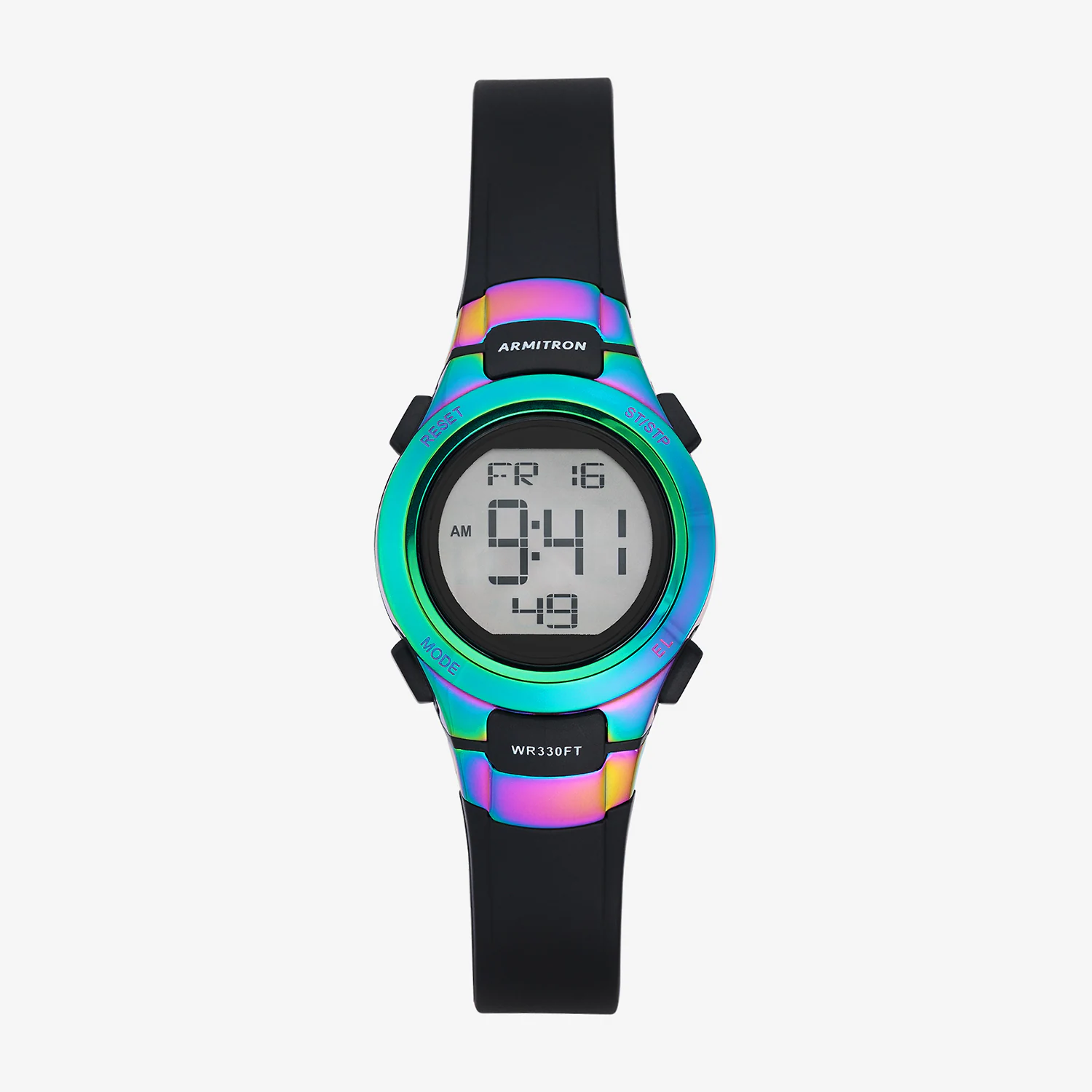 Armitron Womens Multi-Function Black Strap Watch 45/7012rbb