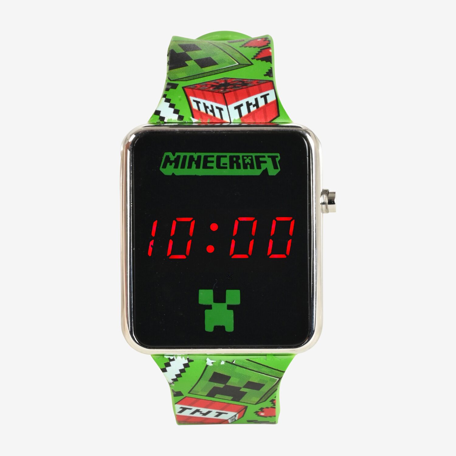 Licensed Properties Minecraft Boys Digital Multicolor Strap Watch Min4095jc