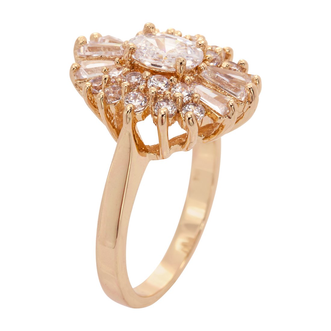 JCPenney Sparkle Allure Cubic Zirconia 14K Gold Over Brass