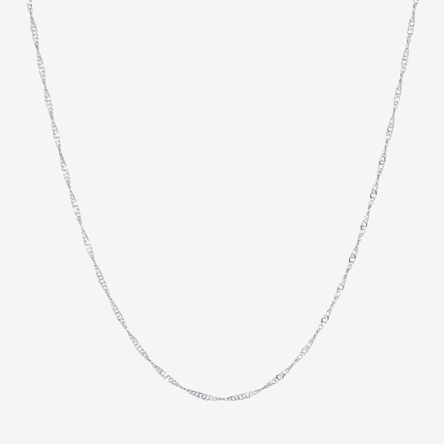 Silver Reflections Pure Silver Over Brass 18-24" Chain Necklace