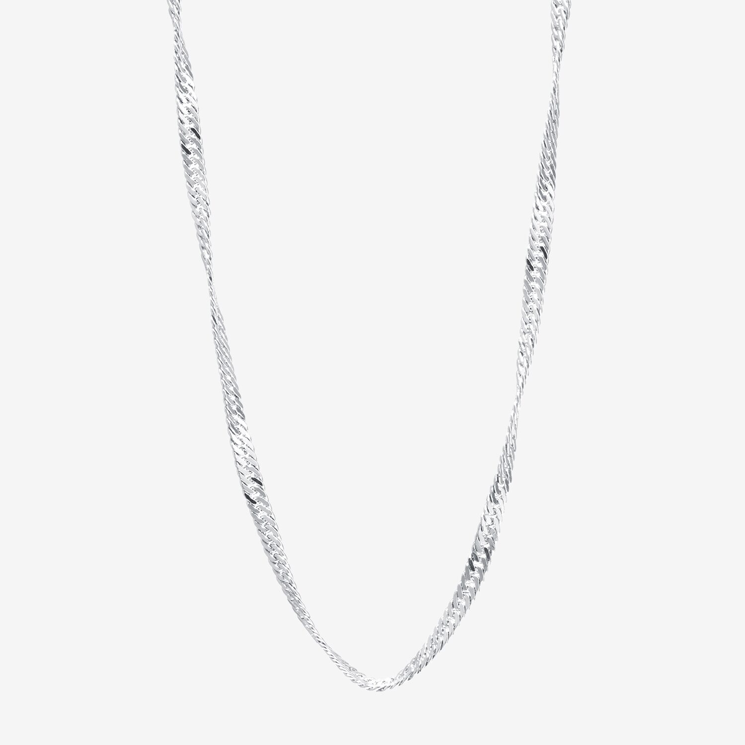 Silver Reflections Pure Silver Over Brass 16-30" Chain Necklace