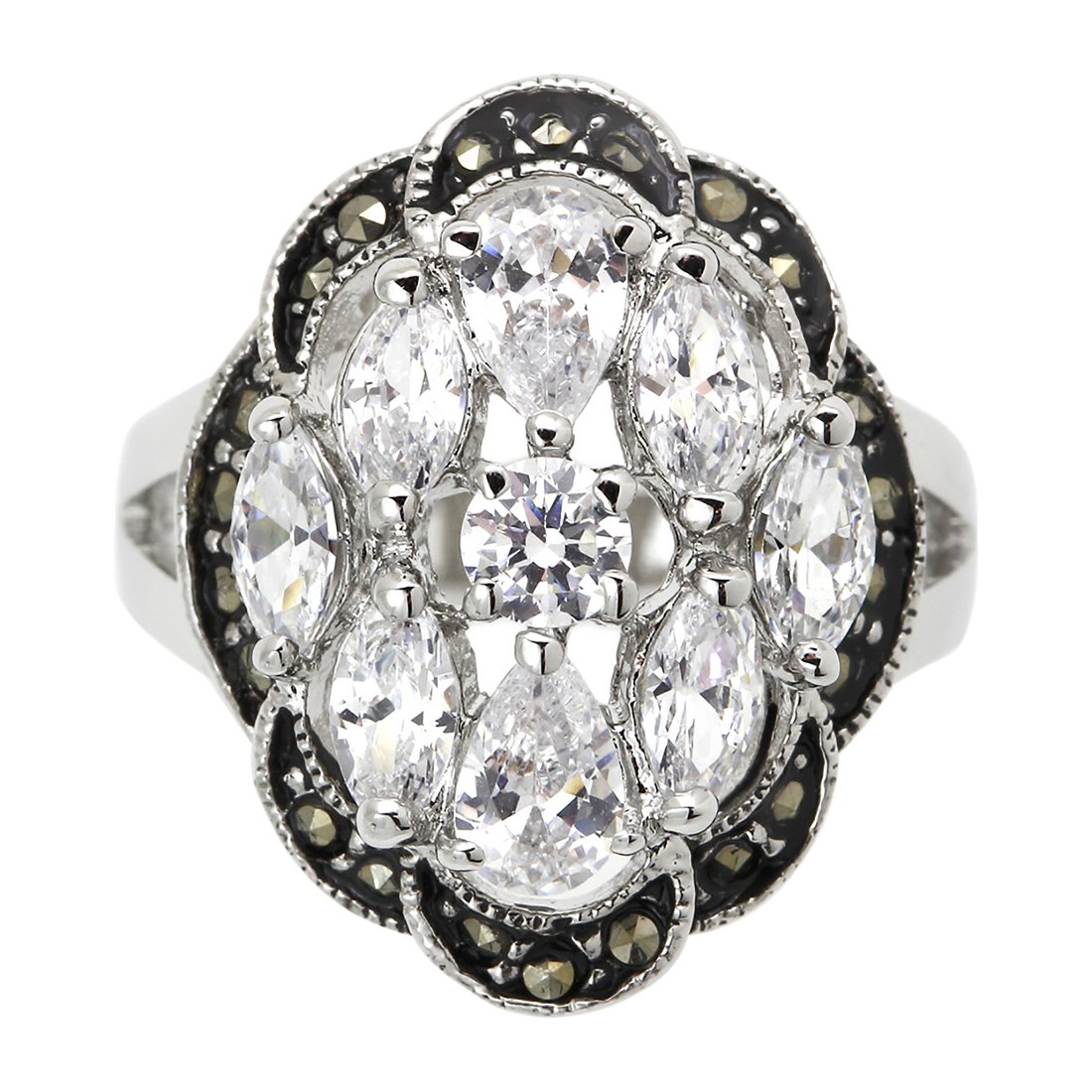 JCPenney Sparkle Allure Crystal Pure Silver Over Brass