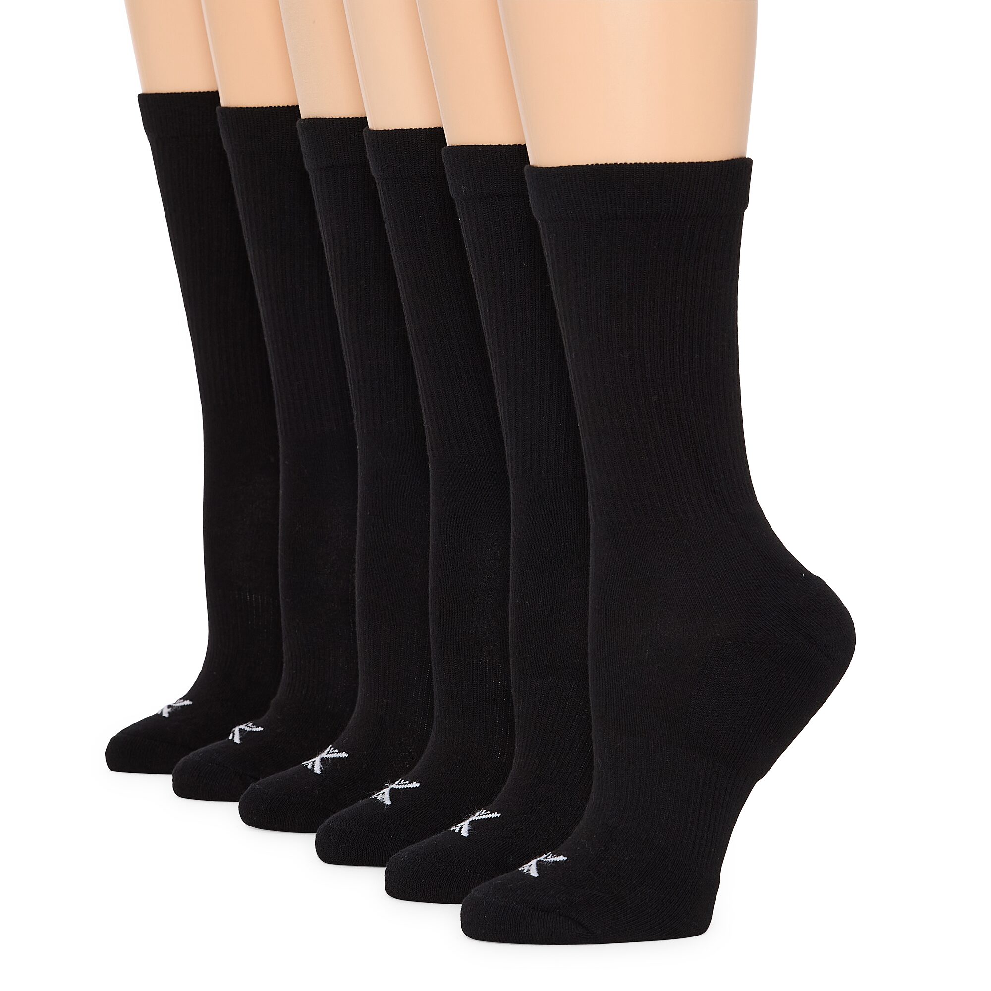 Xersion Essential Performance Womens 6 Pair Crew Socks