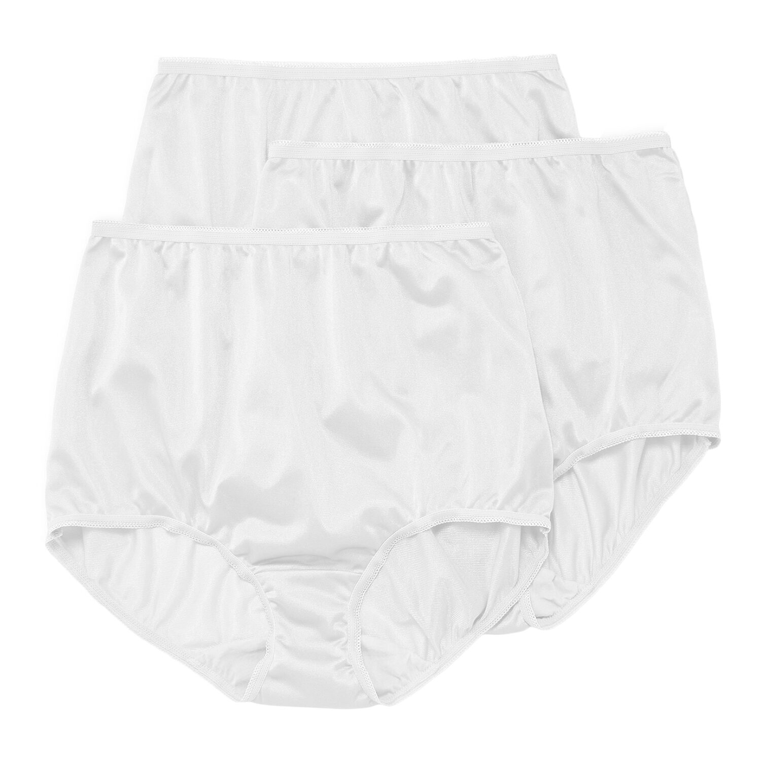 Underscore Nylon Womens 3 Pack Brief Panty