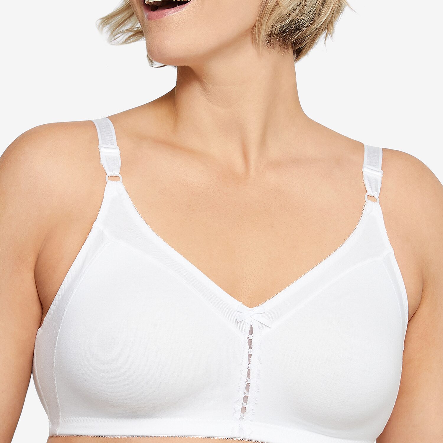 Bali Double Support® Cotton Full Coverage Wireless Full Coverage Bra 3036