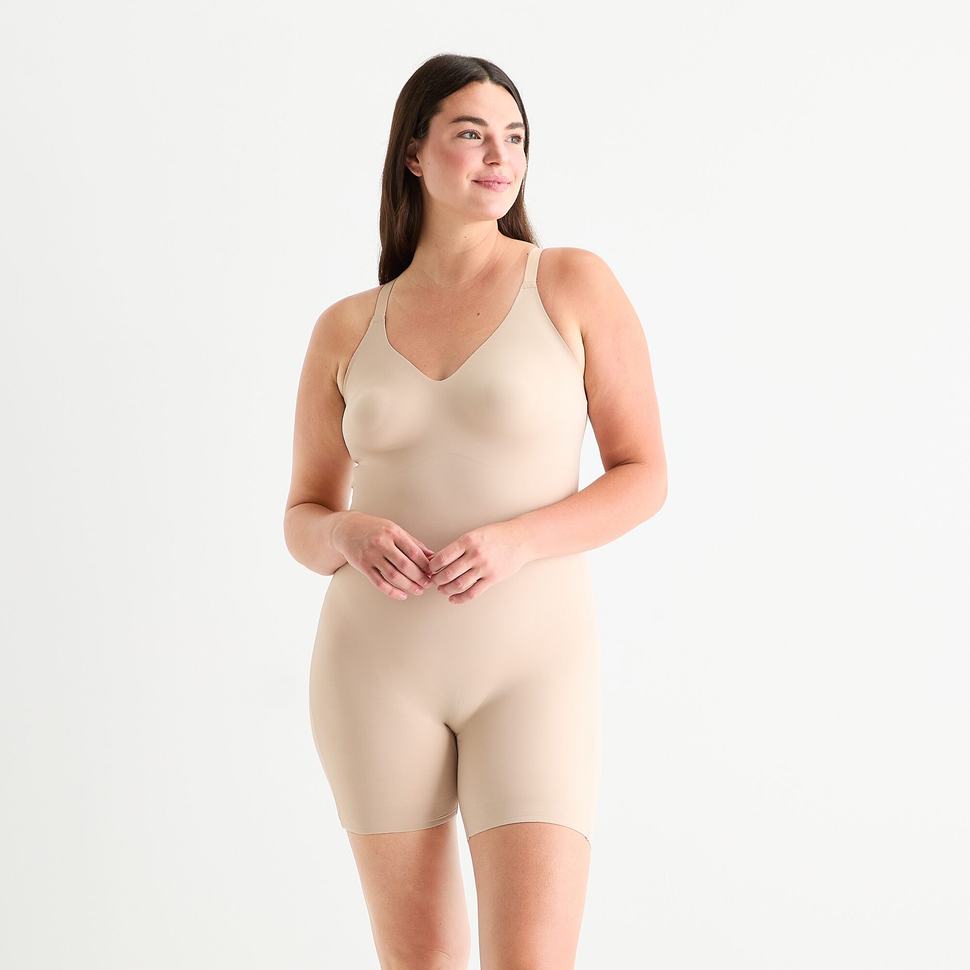 Ambrielle Low Back Mid Thigh Bodysuit
