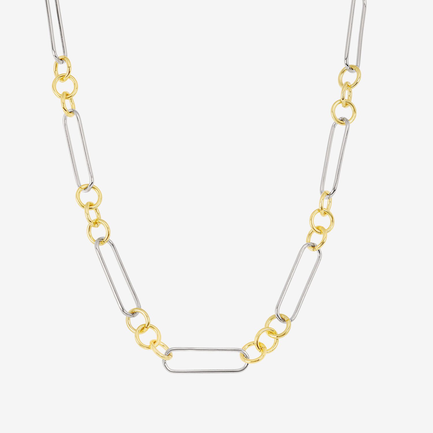 Silver Reflections Womens Pure Silver Over Brass 16 Inch Paperclip Chain Necklace
