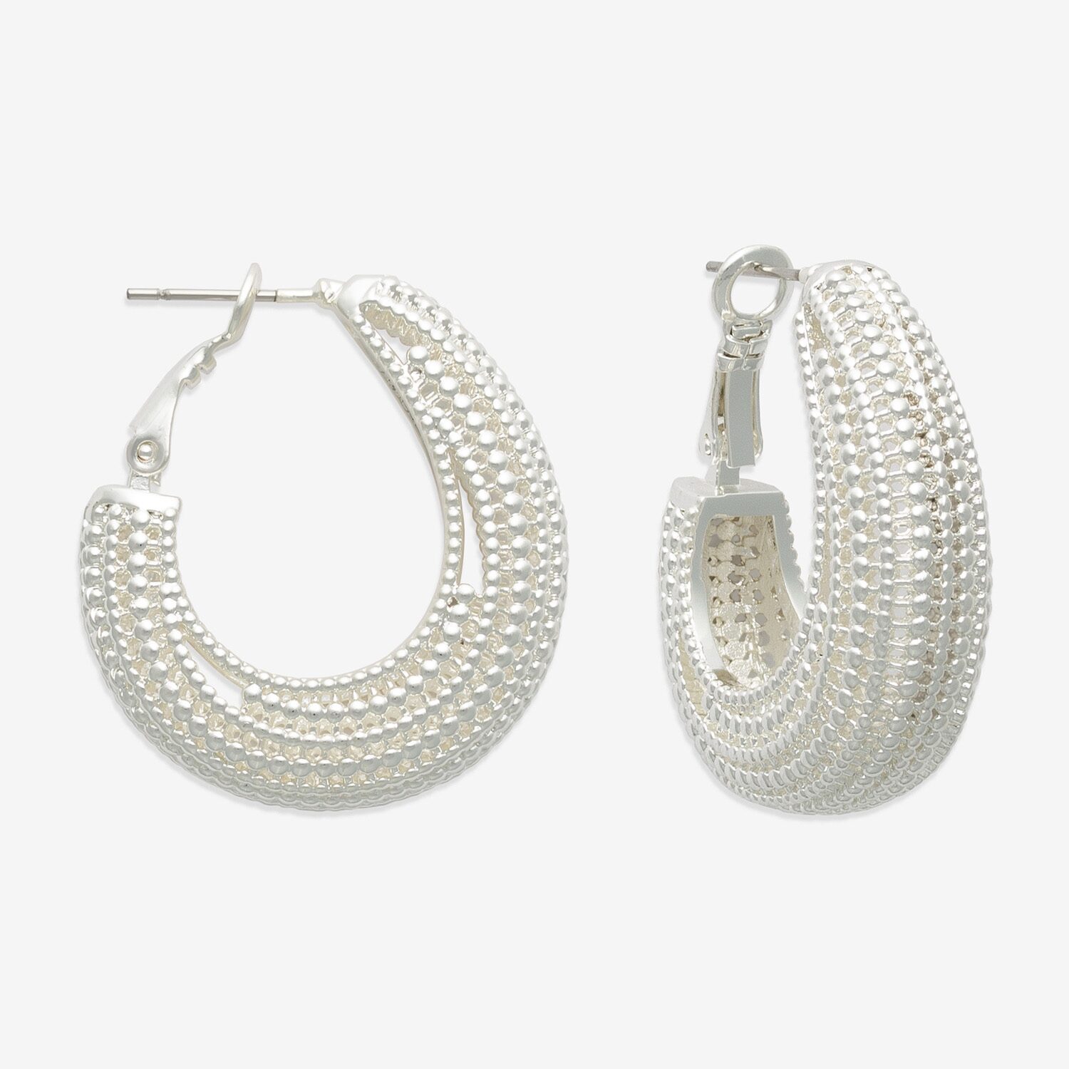 Bold Elements Womens 29.1mm Hoop Earrings