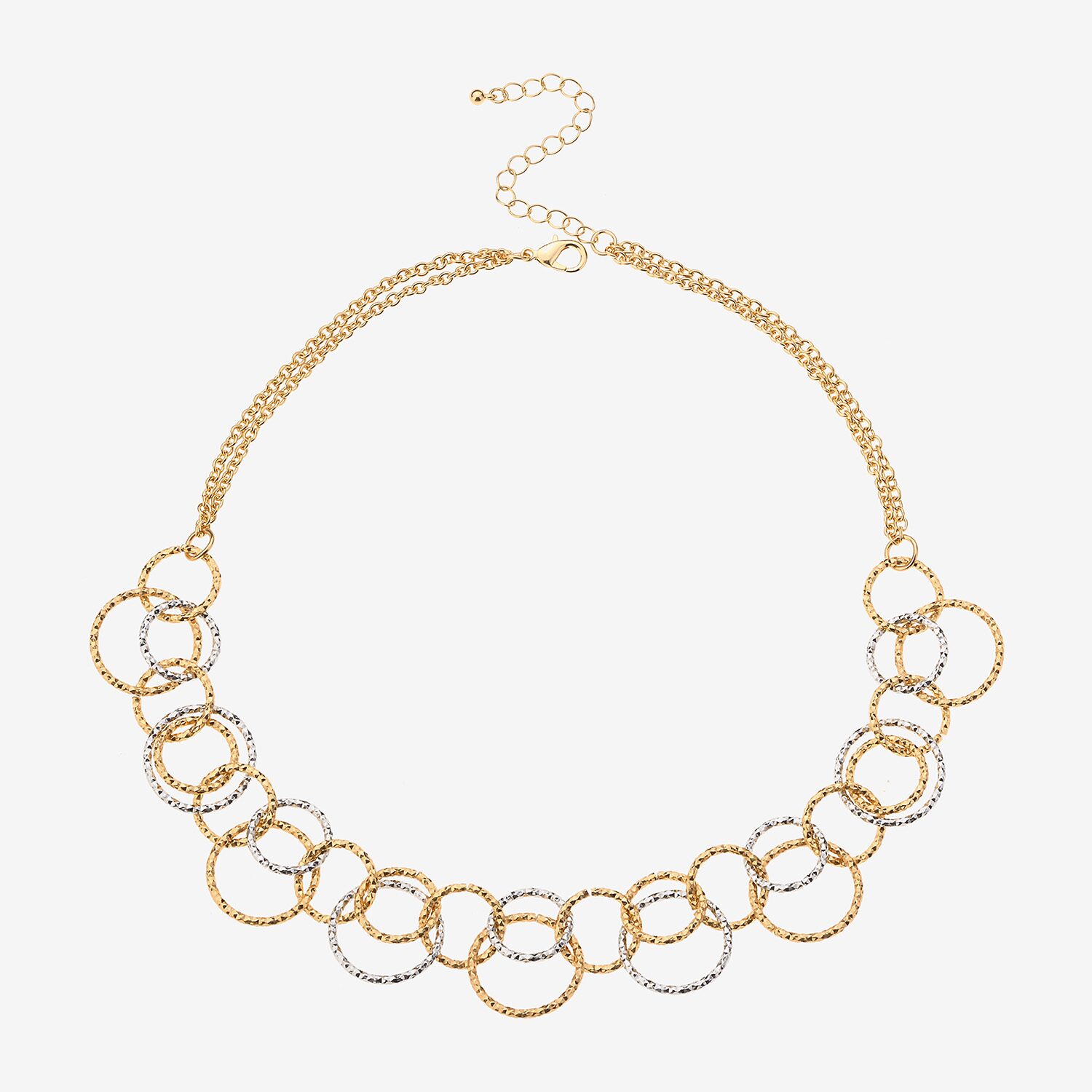 Bold Elements Bold Addiction Womens 10K Gold 20 Inch Statement Necklace