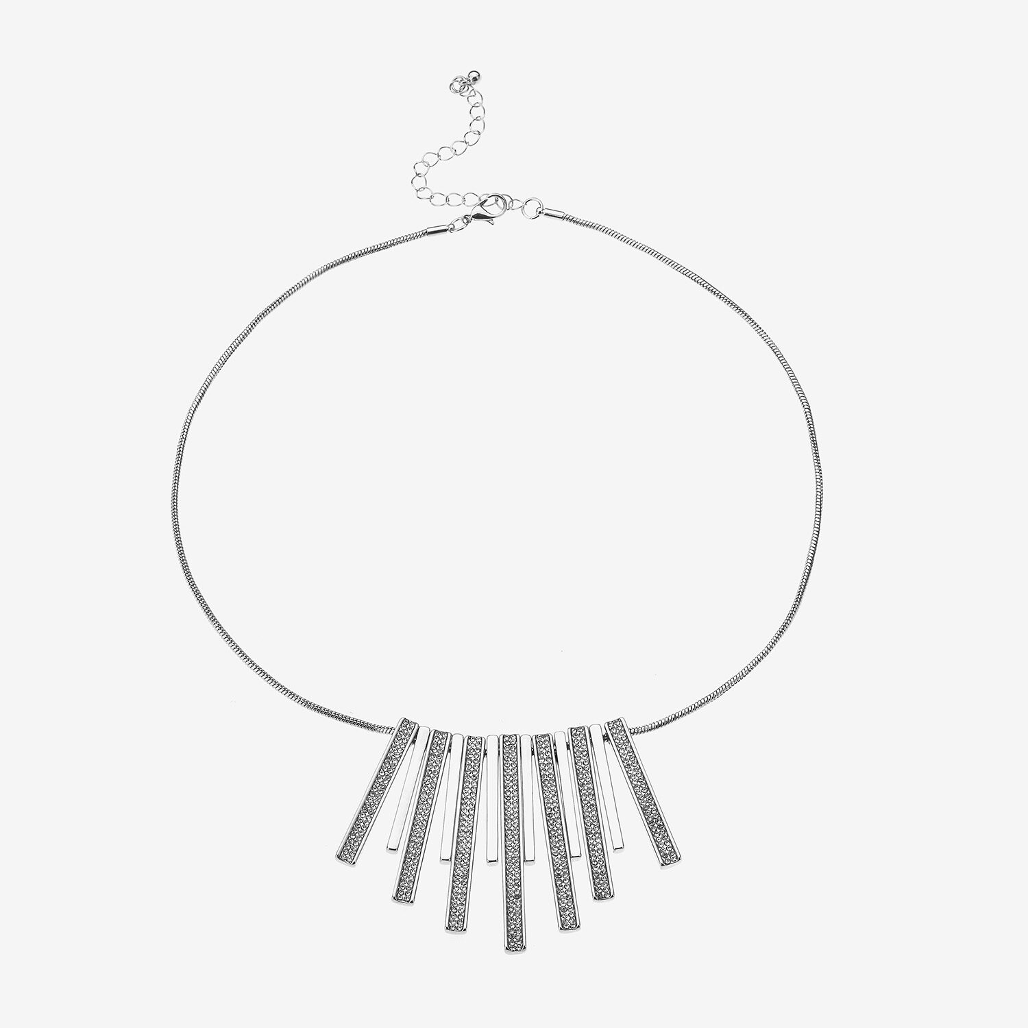 Bold Elements Bold Addiction Womens 17 Inch Statement Necklace