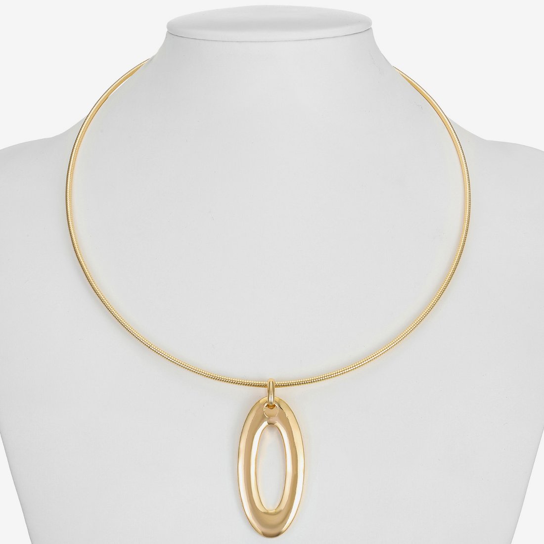 Oval Chain Combination Necklace 1.4mm