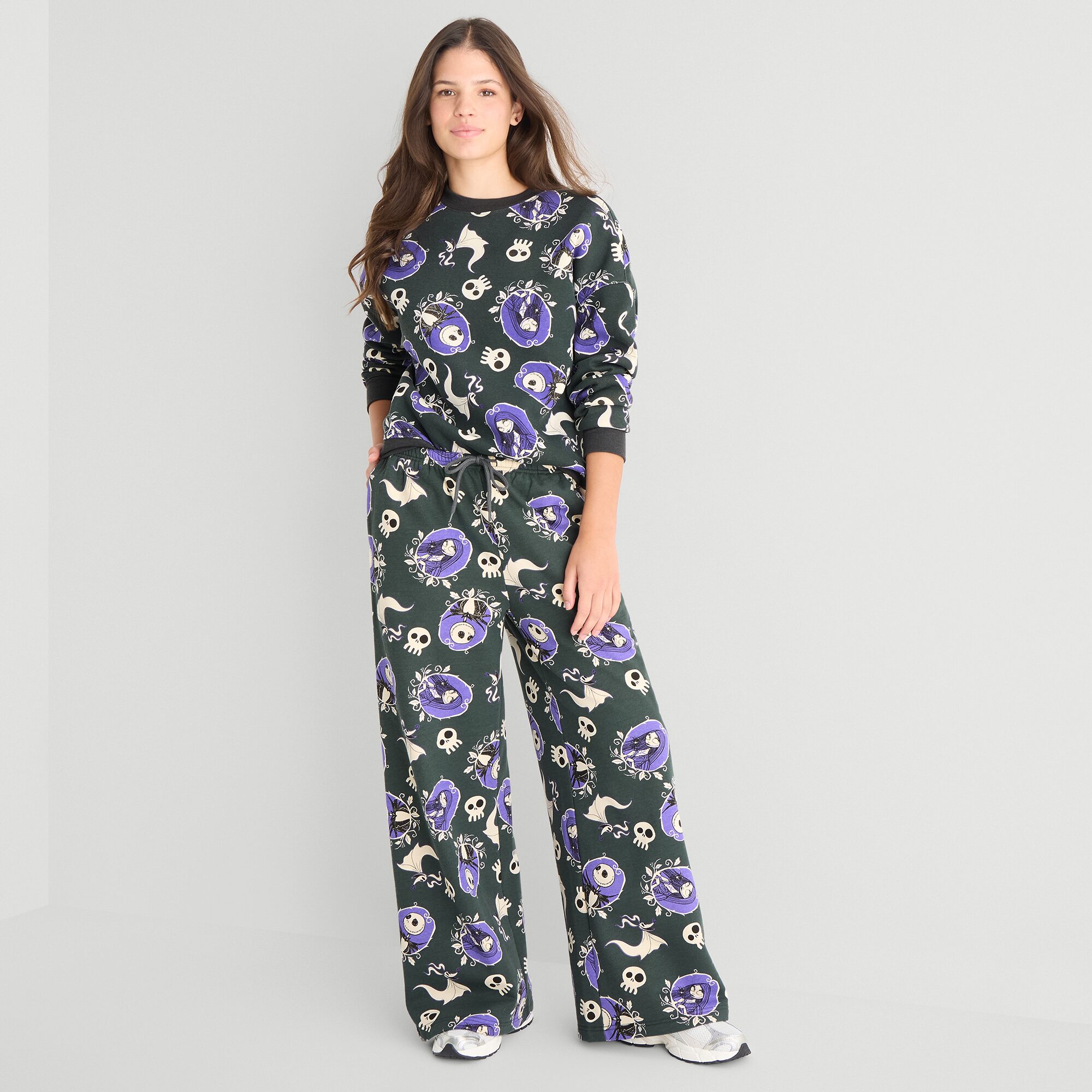 Mad Engine Jack Sally Zero Pattern Womens Juniors Straight High Rise Sweatpant