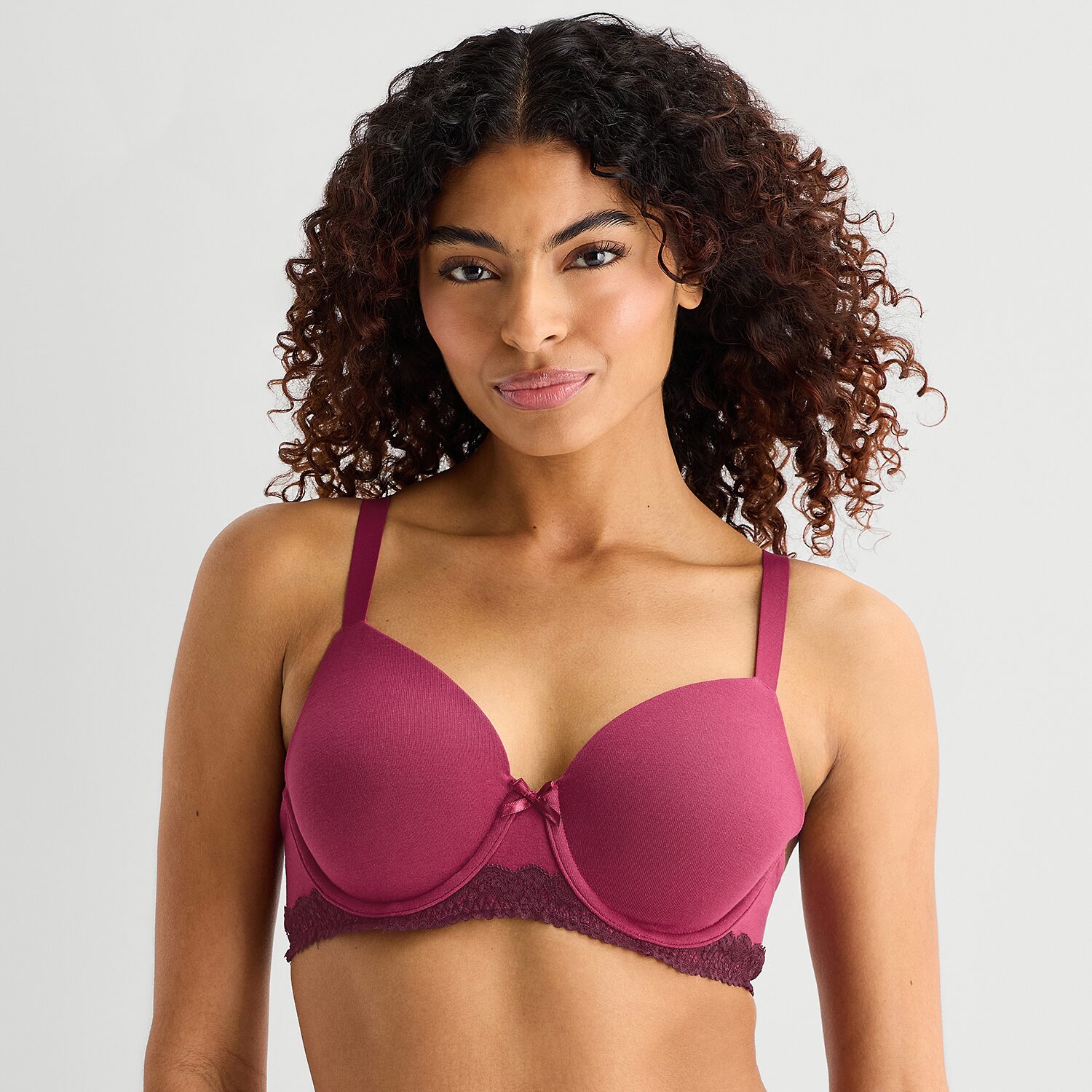 Ambrielle Cotton Full Coverage Underwire Bra
