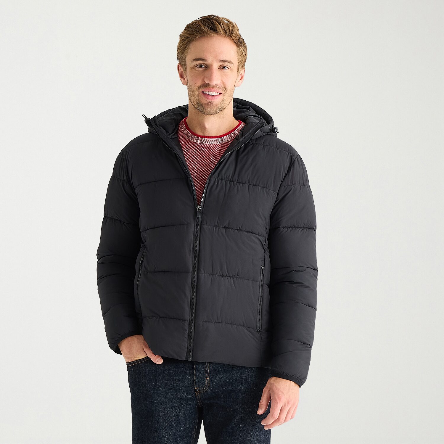 St. John`s Bay Mens Packable Puffer Jacket