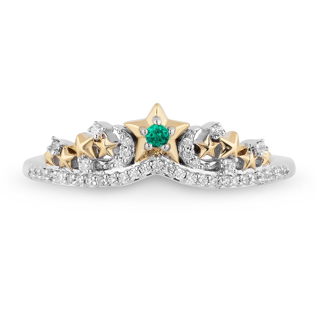 14K Gold 1/10 CT Natural Diamond Celestial Ring 14K Gold 1/10 CT Natural Diamond Celestial Ring