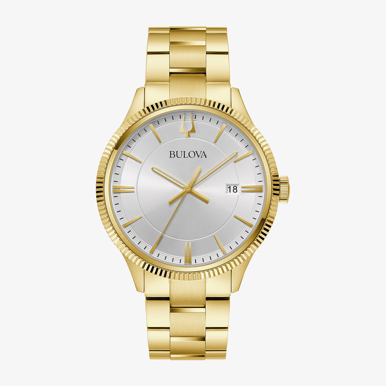 JCPenney Bulova Mens Gold Tone Stainless Steel Bracelet Watch