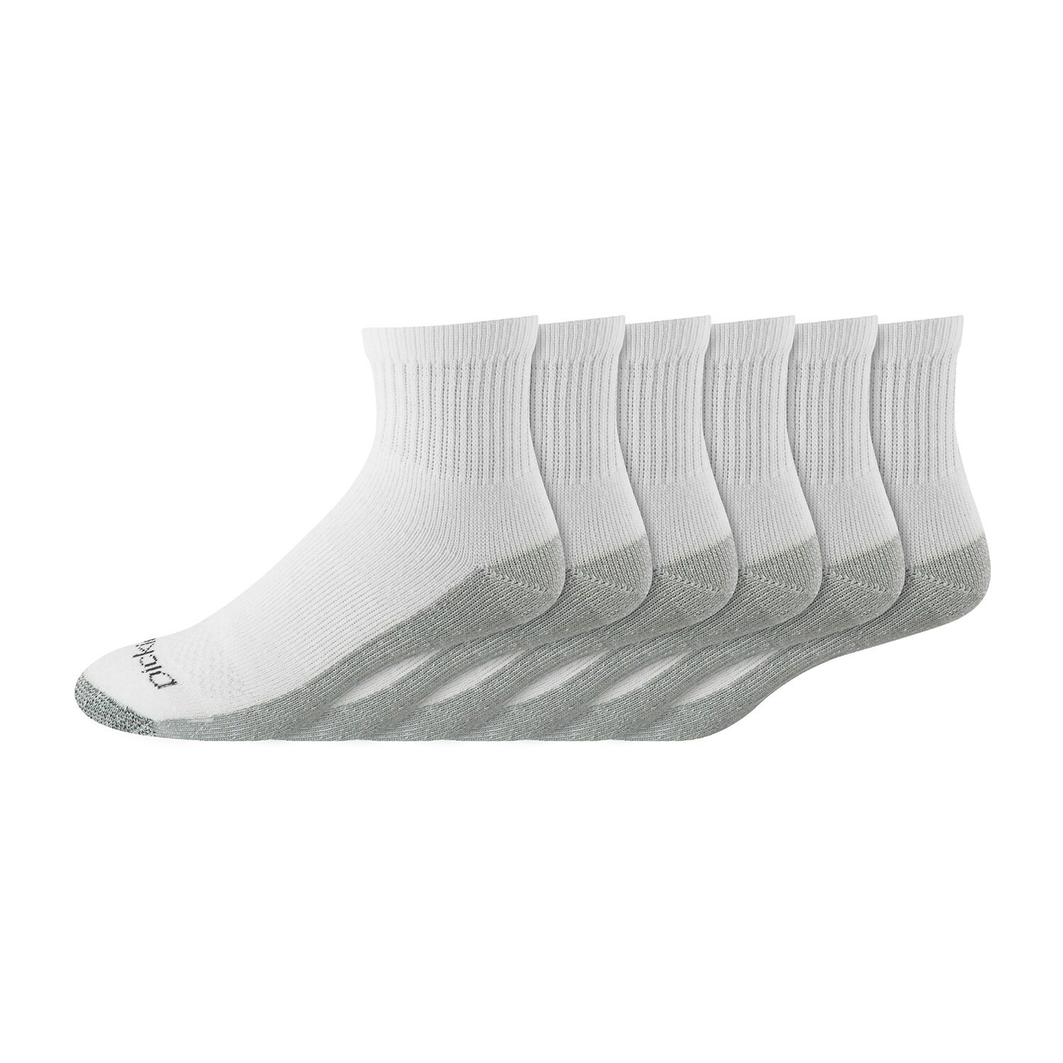 Dickies Dri-Tech Work Mens Multi-Pack 6 Pair Quarter Ankle Socks