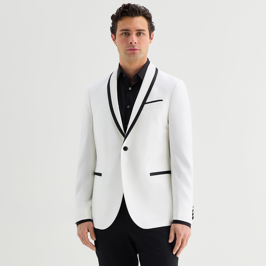 JCPenney J. Ferrar Evening Edition Shine Mens Slim Fit Tuxedo Jacket available now at Battlefield Mall JCPenney J. Ferrar Evening Edition Shine Mens Slim Fit Tuxedo Jacket available now at Battlefield Mall