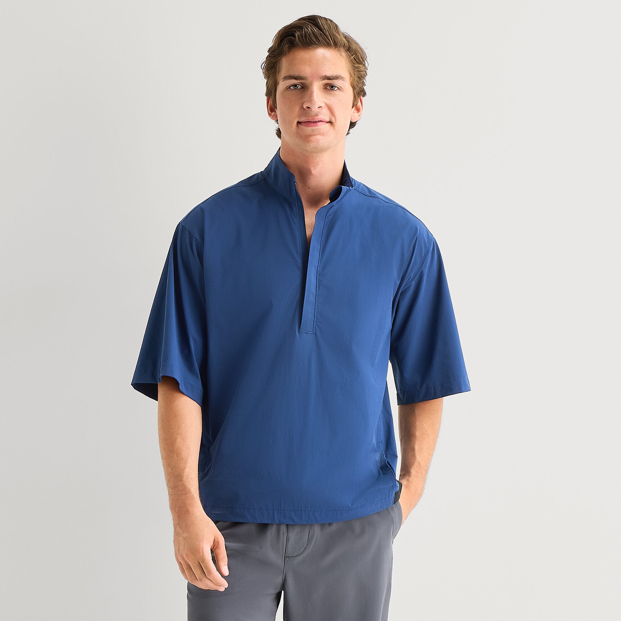 Xersion Mens Short Sleeve Active Quarter-Zip Pullover