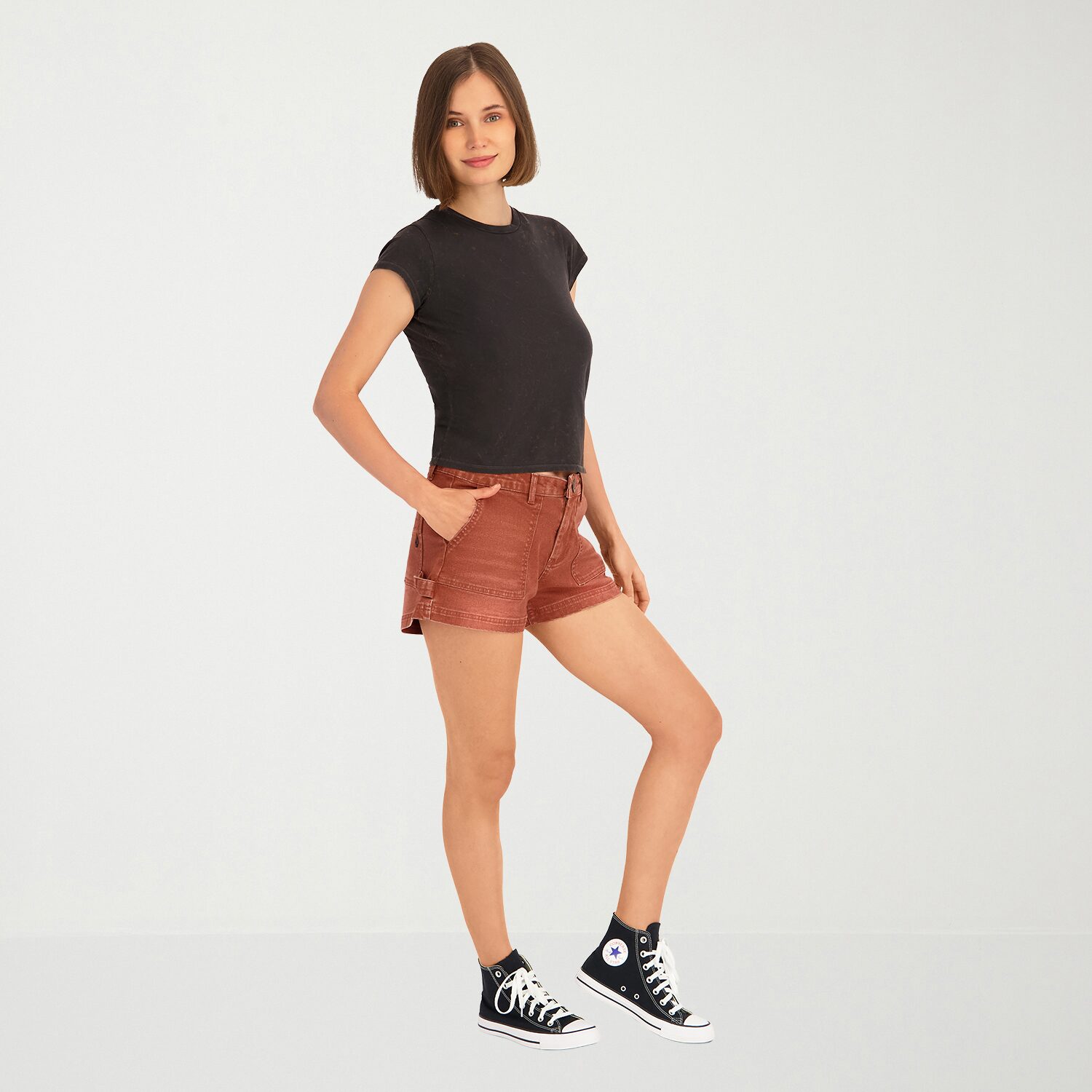 Volcom Womens Juniors Pull-On Short