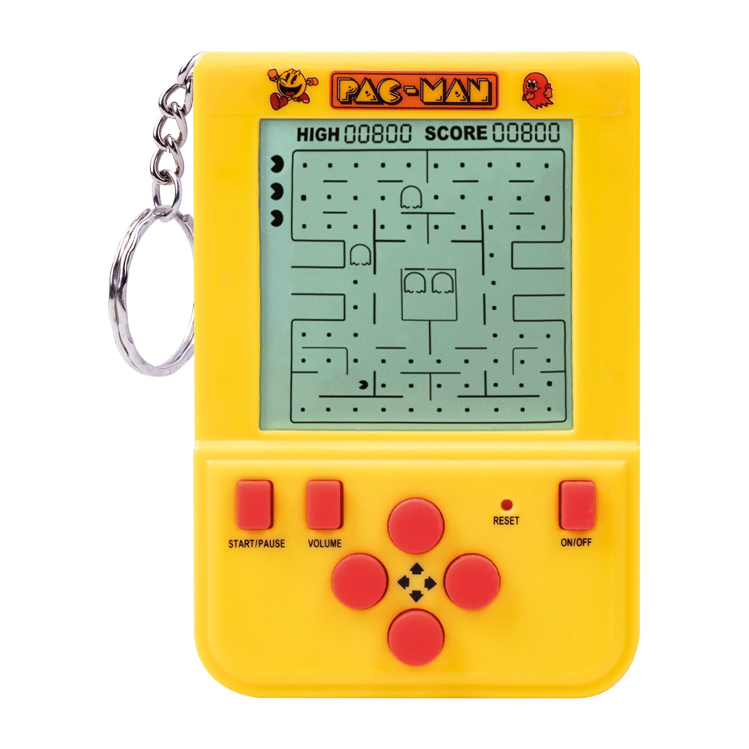 Pac-man Keyring Arcade Pacman Gaming Accessory