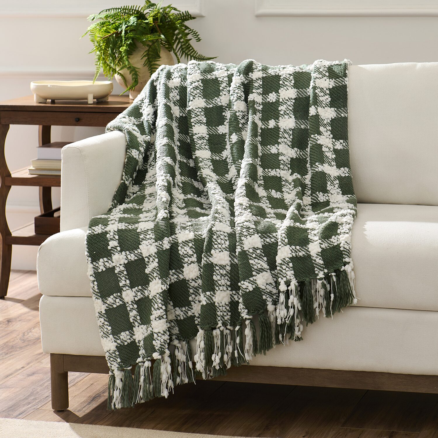 Fieldcrest Chenille Plaid Throw
