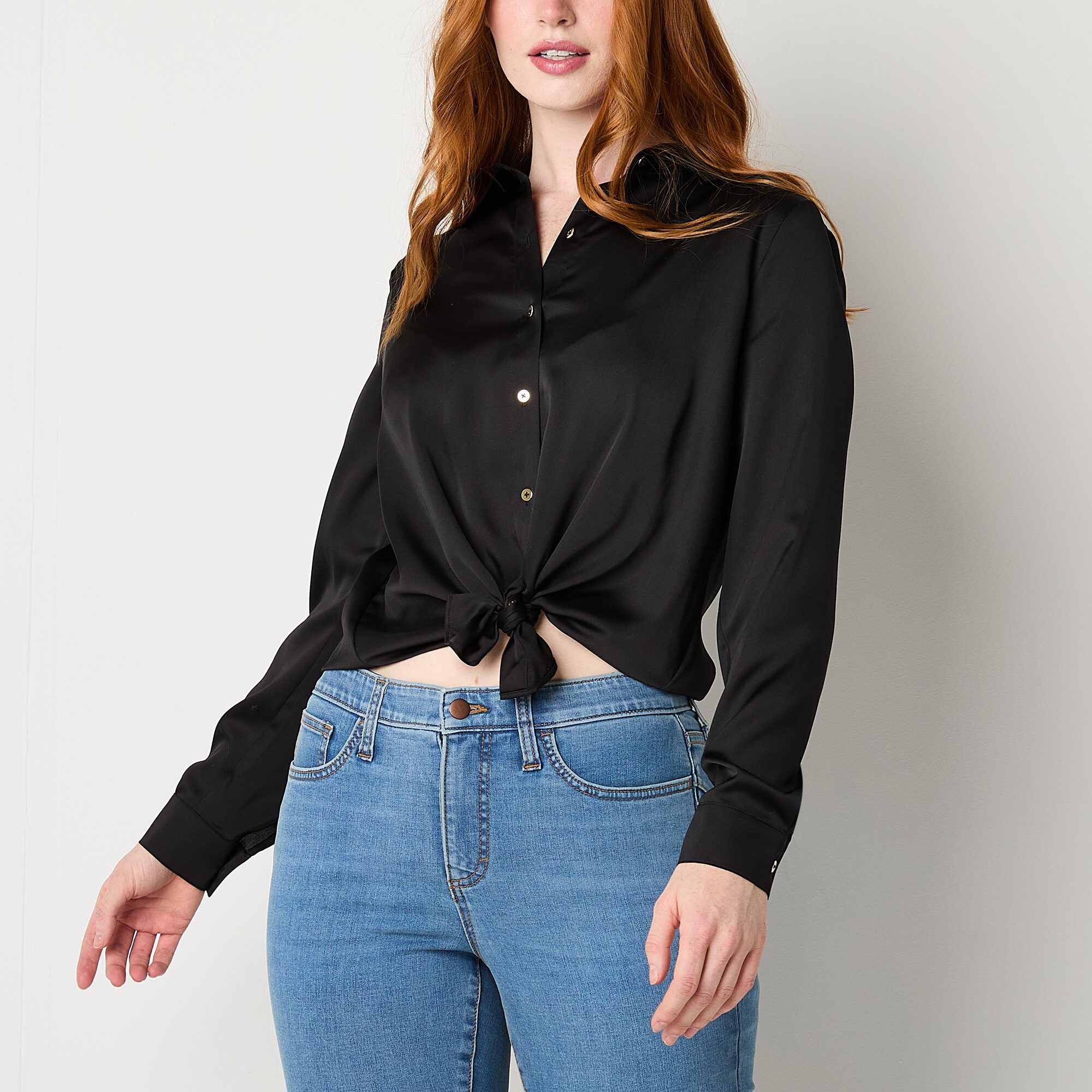 Bold Elements Womens Long Sleeve Blouse