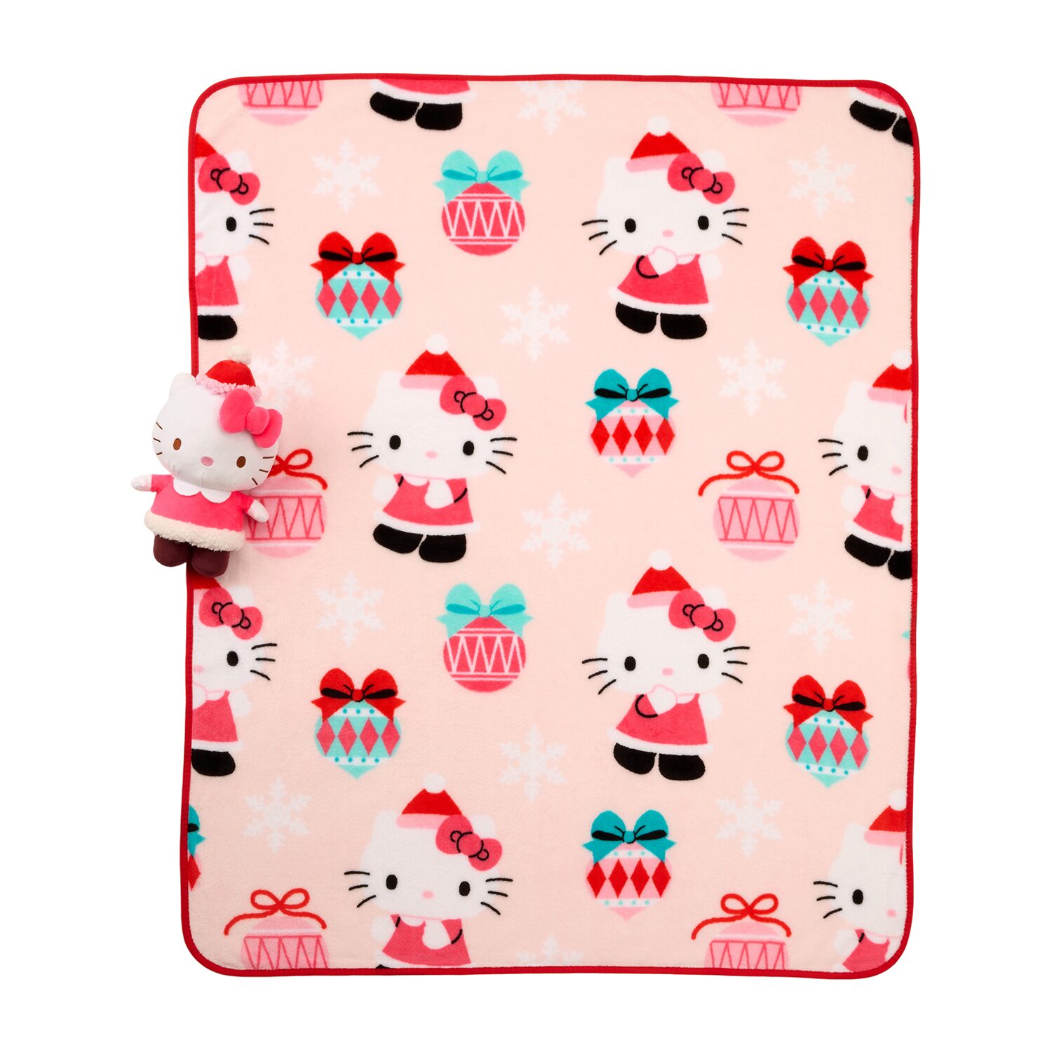 Hello Kitty Merry Bows Hello Kitty Washable Lightweight Throw