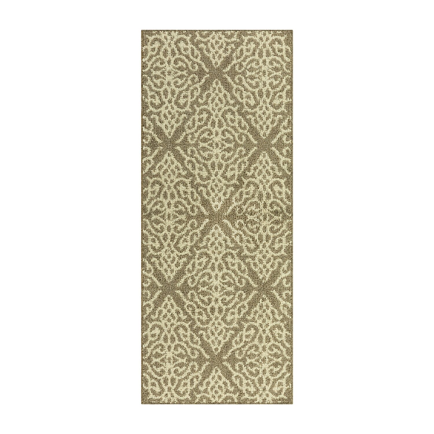 Maples Geo Diamond Brown Indoor Rectangular Runner
