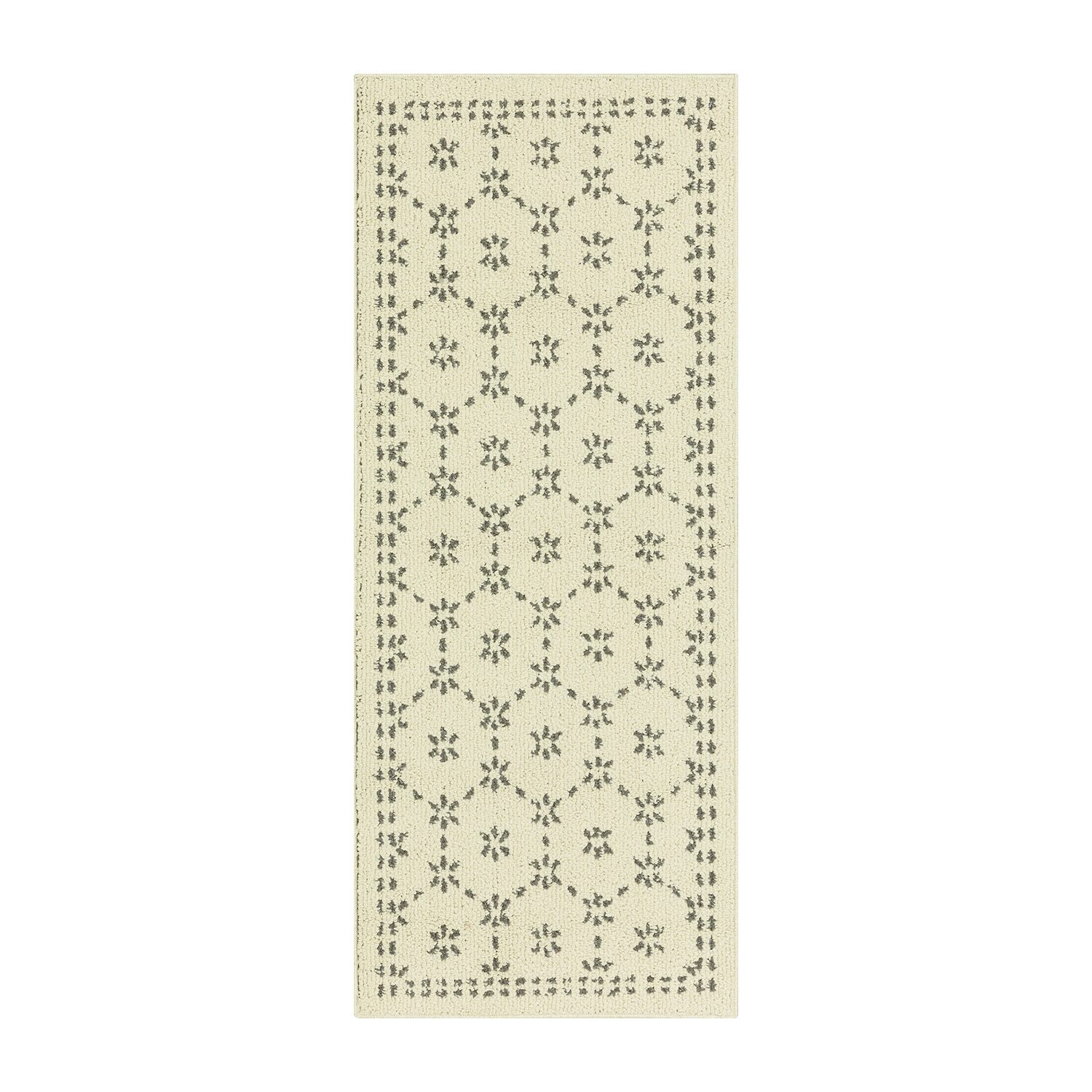 Maples Star Gray Indoor Rectangular Runner