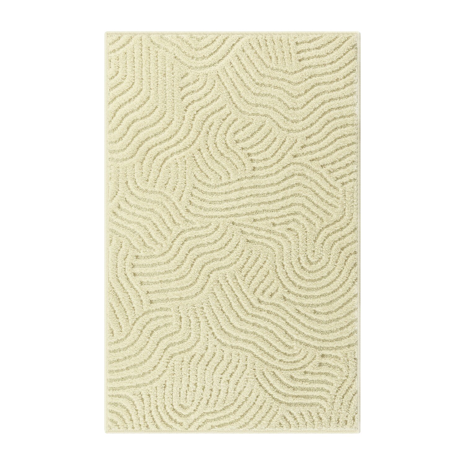Maples Textured Waves Indoor Rectangular Accent Rug