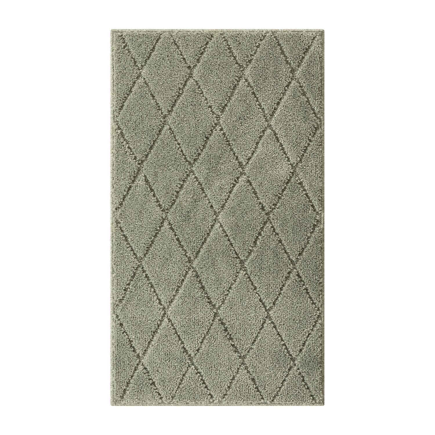 Maples Diamond Gray Indoor Rectangular Accent Rug