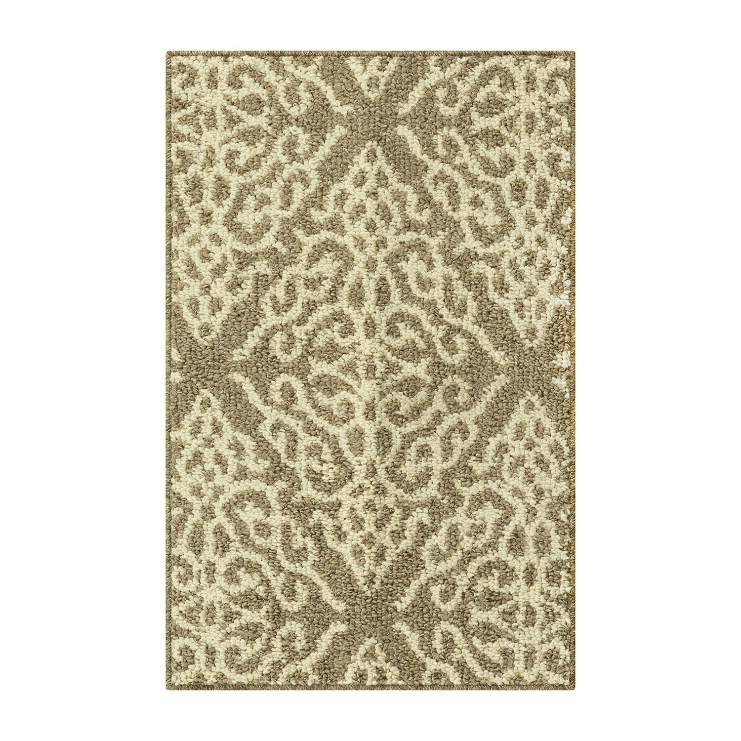 Maples Brown Geo Diamond Indoor Rectangular Accent Rug