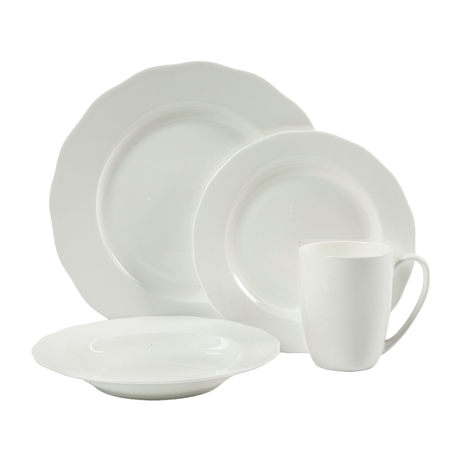 Gibson Coupe 16-pc. Bone China Dinnerware Set