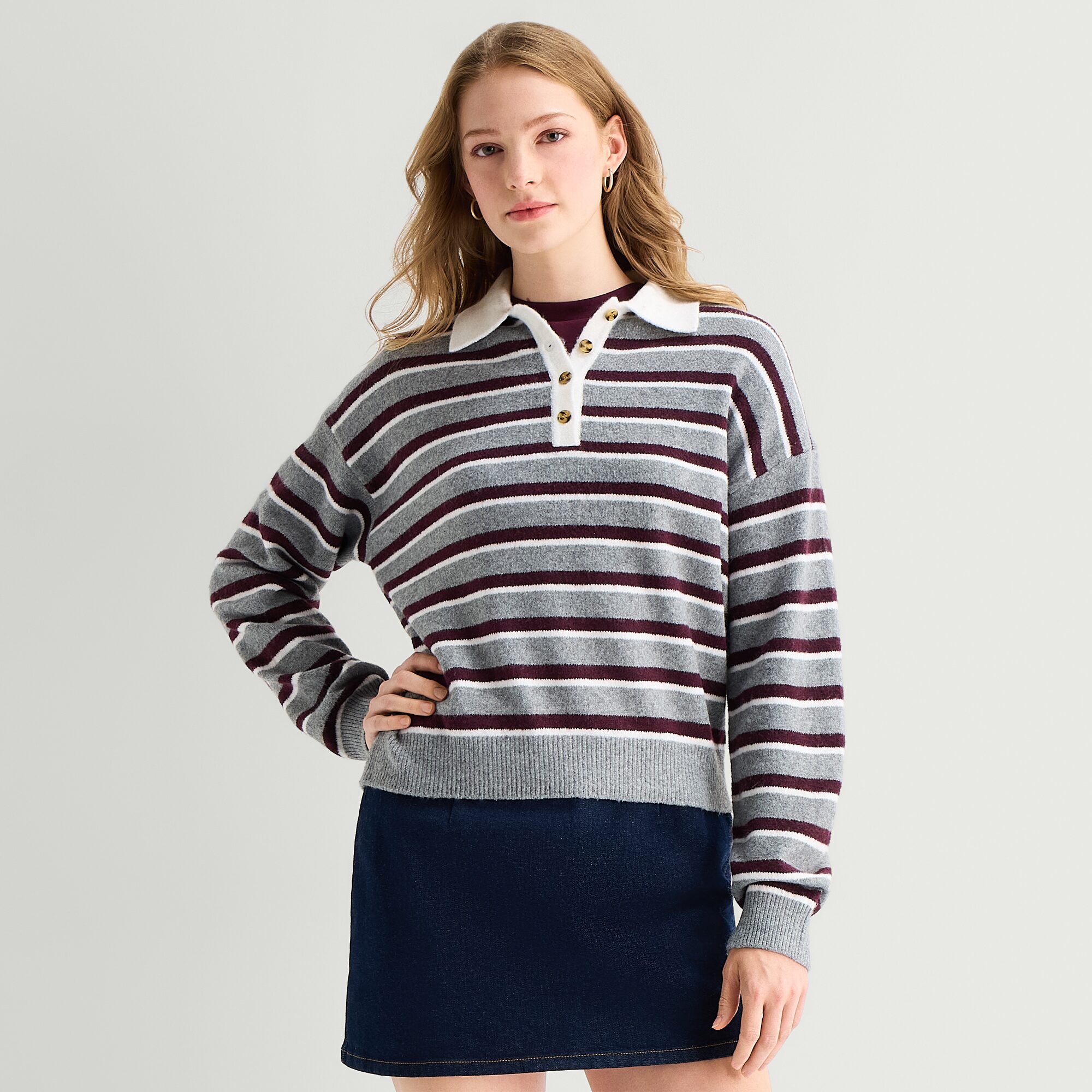 a.n.a Womens Long Sleeve Pullover Sweater
