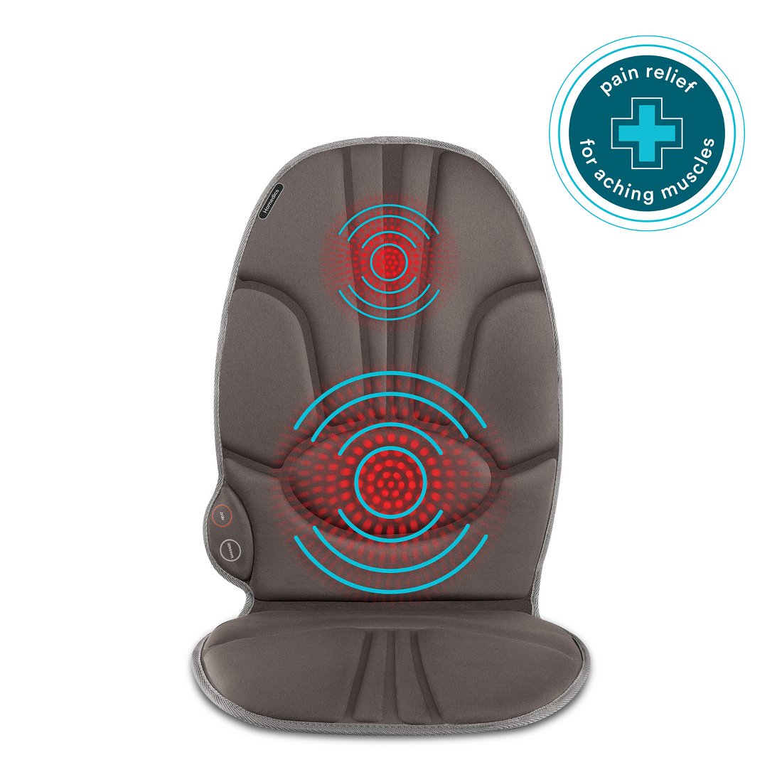 vibrating massage cushion Snailax Vibration Back Massager with Heat, Massage Seat Cushion with 6  Vibrating Motors and 2 Heat Levels main image 1