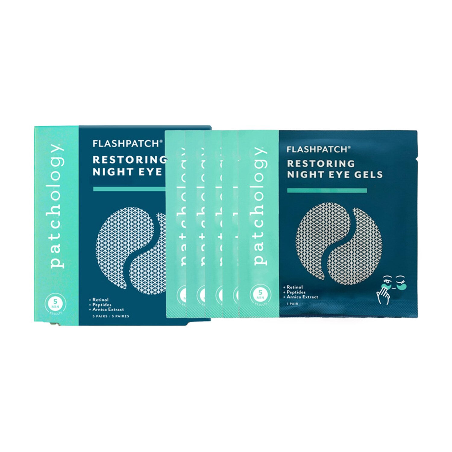 Patchology Flashpatch Restoring Night Eye Gels 5 Pair