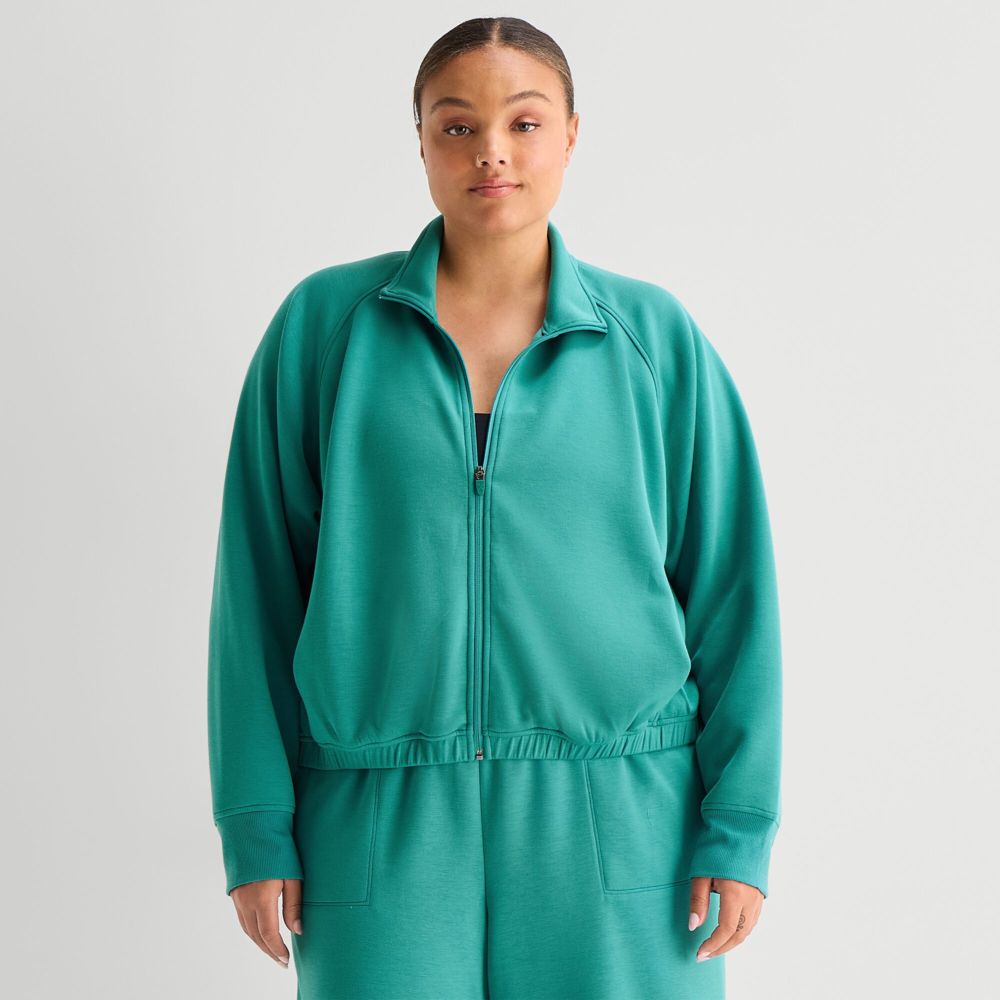 Xersion Womens Plus Track Jacket