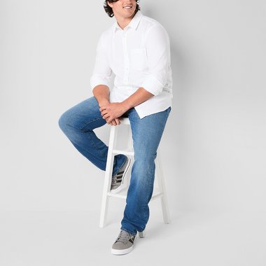 JCPenney Stafford Multi Plaid Mens Long Sleeve Regular Fit Button-Down Shirt available now at West Town Mall JCPenney Stafford Multi Plaid Mens Long Sleeve Regular Fit Button-Down Shirt available now at West Town Mall