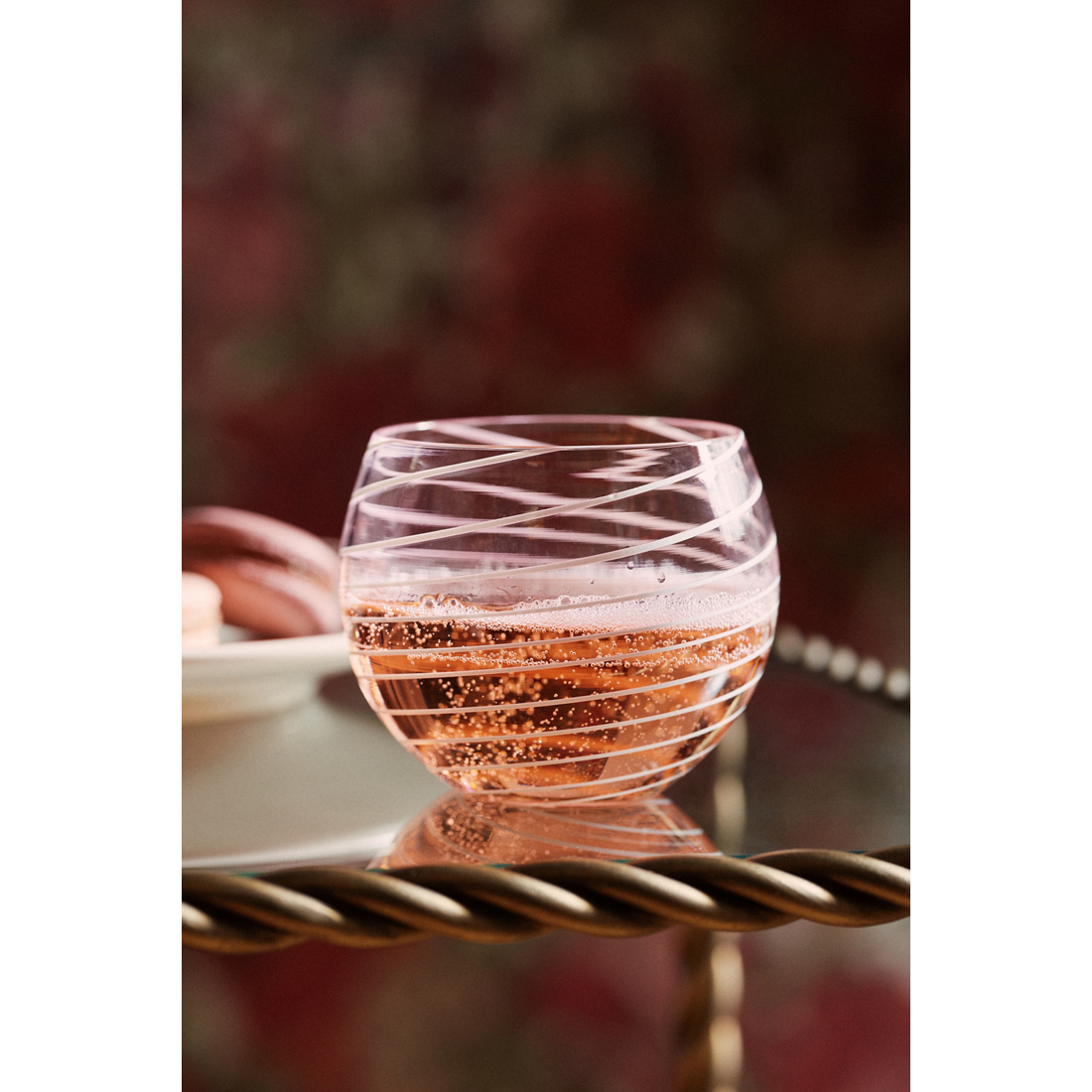 Anthropologie Arabesque Stemless Wine Glass by Anthropologie available now  at Barton Creek Square