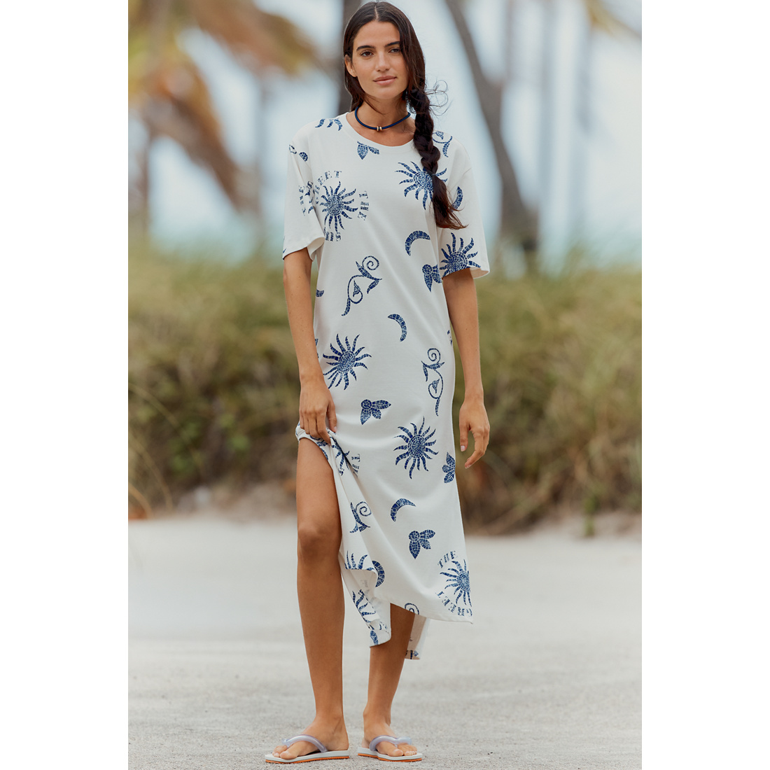 Anthropologie Graphic Maxi T-Shirt Dress by Celandine available now at Town  Center at Boca Raton