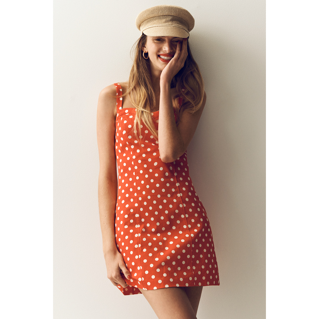 Anthropologie Sweetheart Polka Dot Mini Dress by Maeve, Women's, Size: Medium, Cotton/Elastane at Anthropologie available now at The Mall at Rockingham Park Anthropologie Sweetheart Polka Dot Mini Dress by Maeve, Women's, Size: Medium, Cotton/Elastane at Anthropologie available now at The Mall at Rockingham Park