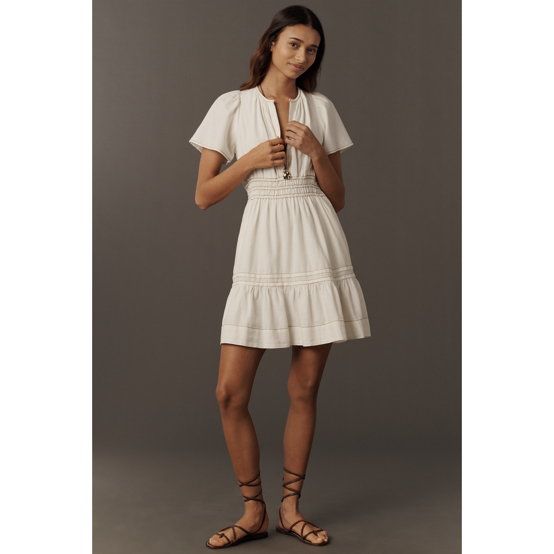 chinese dress ladies By Anthropologie Long-Sleeve A-Line Sweater Mini Dress main image 0