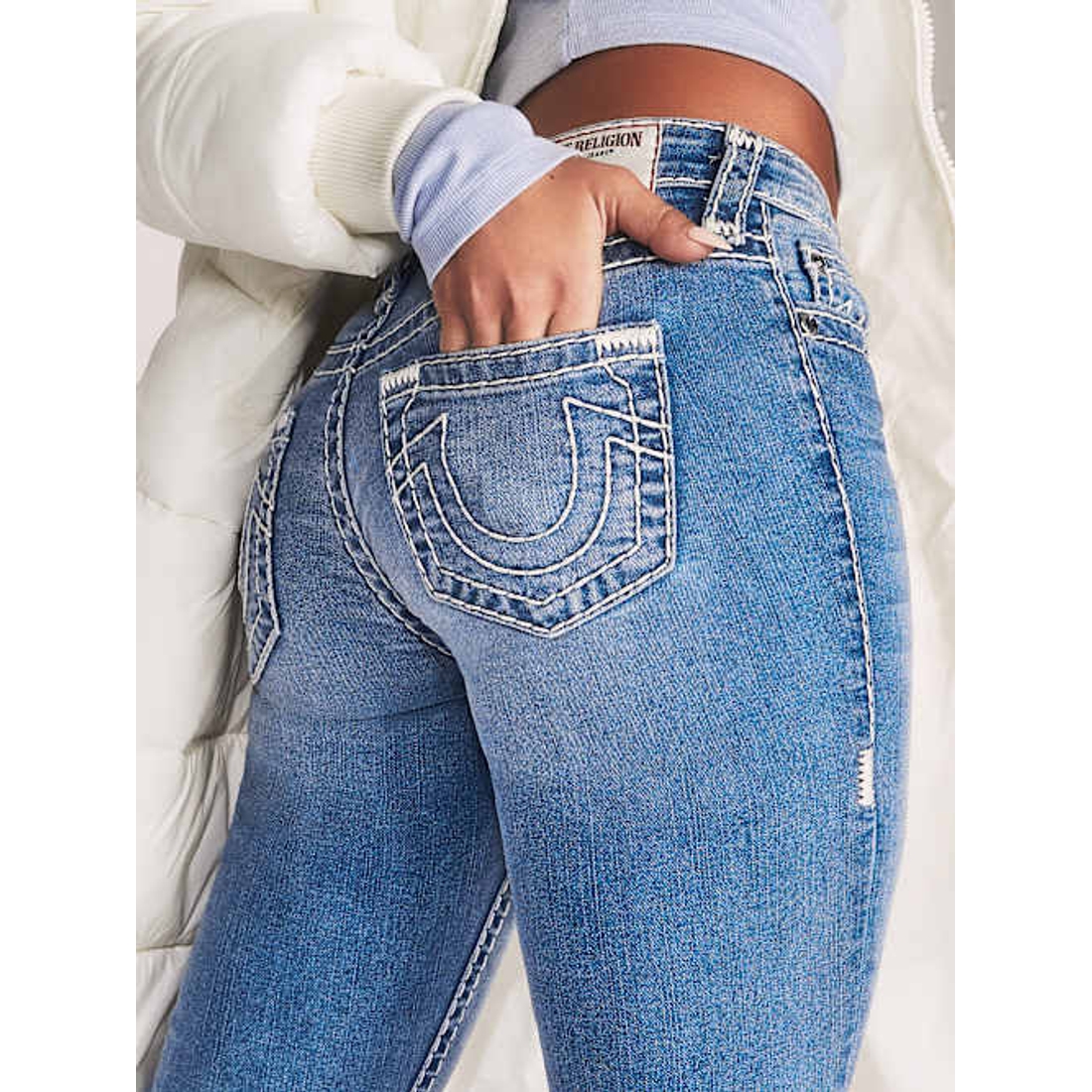 True Religion Outlet Becca Crystal Low Rise Super T Bootcut