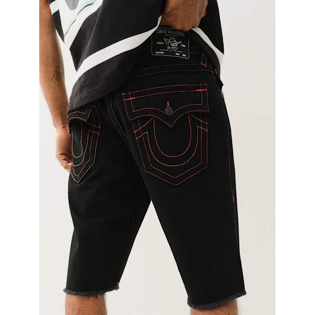 【TRUE RELIGION】★ハーフパンツ★ RICKY FRAYED FLAP SHORT RICKY FRAYED FLAP SHORT - Optic White | True Religion