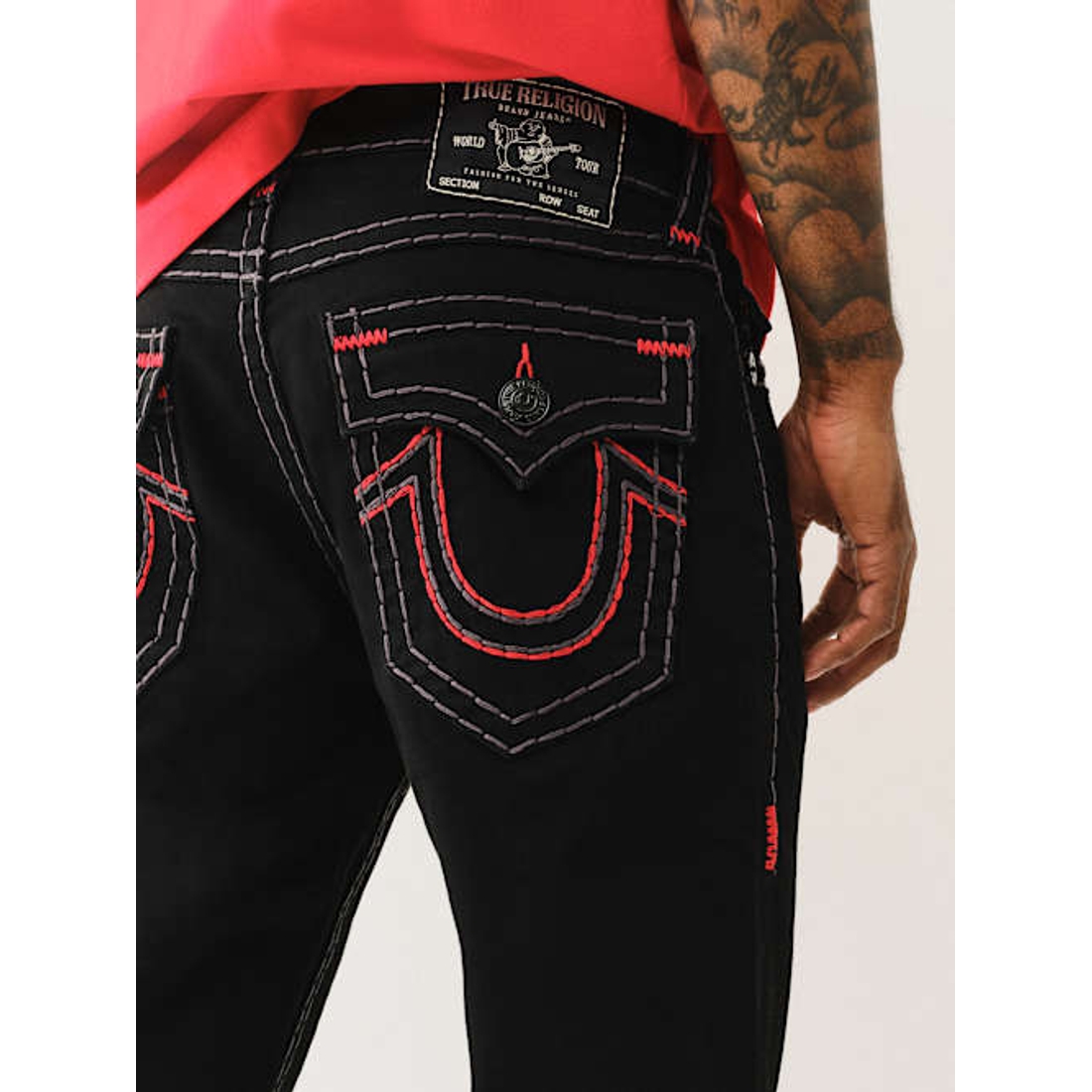 True Religion Outlet Ricky Super T Quad Horseshoe Straight Jean
