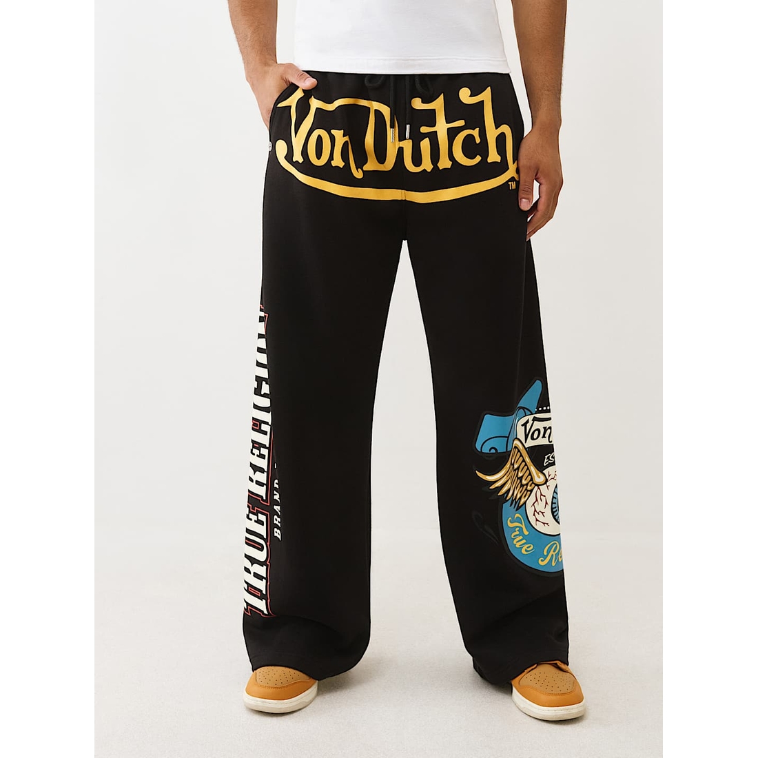 True Religion Outlet True Religion X Von Dutch Logo Baggy